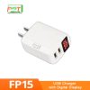 FP15 Fixst 2.1A  2 USB Charger with Digital Display