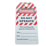 VLT-02 DANGER “DO NOT OPERATE” TAG, PVC